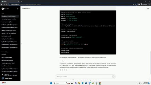 Cannot open include file config win h No such file or directory while installing mysql python смотреть онлайн