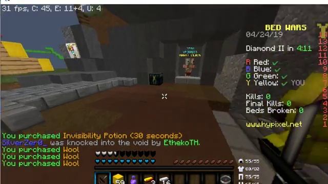 MINECRAFT:minigames and badwars with ChiaraGaming смотреть онлайн