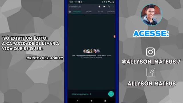 COMO TIRAR OS TRACINHOS AZUL DAS CONVERSAS DO GBWHATSAPP смотреть онлайн