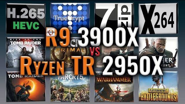 Ryzen 9 3900X Vs Ryzen TR 2950X Benchmarks | Test Review | Comparison | Gaming | 13 Tests