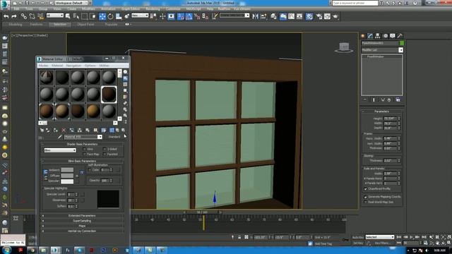 WINDOW creation in 3ds max | Modeling a PVC Window in 3ds Max смотреть онлайн