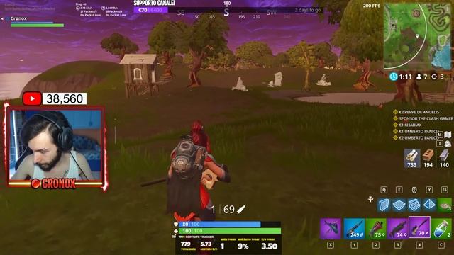 [779 WINS/15,531 KILLS] | CHI FA LA SPONSOR POTRÀ GIOCARE CON ME! - Fortnite LIVE | Cronox смотреть онлайн