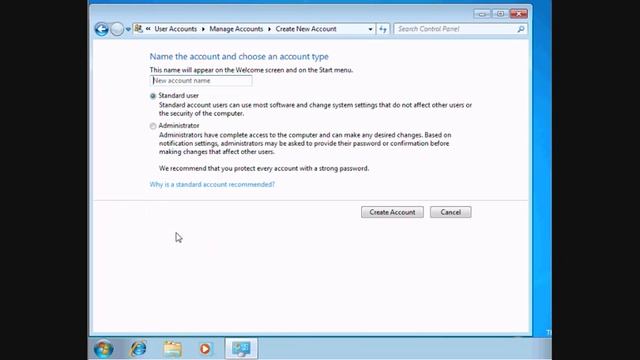 Add a user account to Windows 7 смотреть онлайн