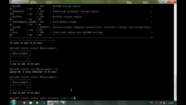 MySql transacciones смотреть онлайн