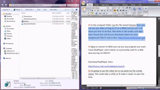 Downloading and using dreamscene смотреть онлайн
