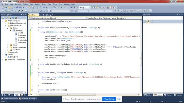 Create Event Manager Application in C# Part 3 смотреть онлайн