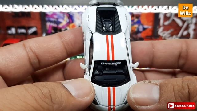 MINI GT LB WORKS LAMBORGHINI HURACAN WHITE with RED STRIPE смотреть онлайн