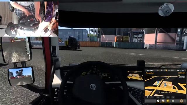 ETS2 Driving force gt test! смотреть онлайн