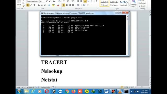 Basic Networking Commands (ping, ipconfig/all, ipconfig/renew, TRACERT, nslookup, netstat) смотреть онлайн