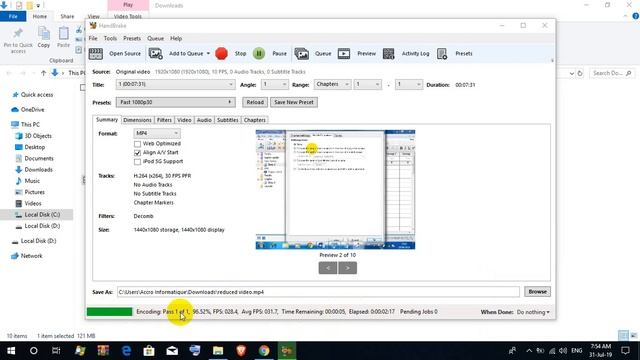 the best way to reduce video size without losing quality HandBrake multithreaded Video transcoder смотреть онлайн