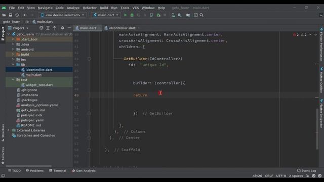 Flutter getX latest using unique id flutter 2.5 google flutter framework смотреть онлайн