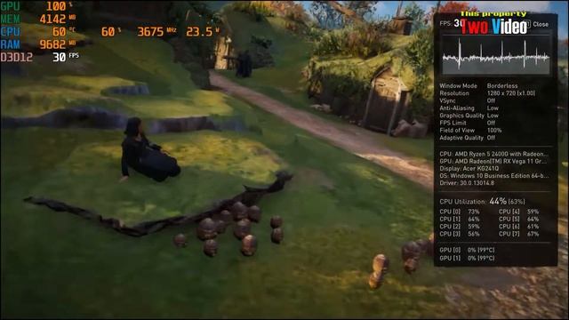 Ryzen 5 2400G Vega 11 Assassin's Creed Valhalla смотреть онлайн
