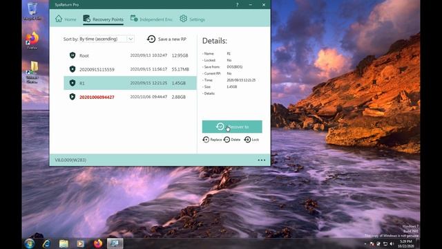 SysReturn Pro Recovery Point demo смотреть онлайн