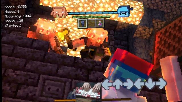 FNF PERFECT COMBO - Vs Mob Mod Bastion but play with 6 keys смотреть онлайн