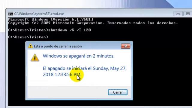 Como apagar Windows Automaticamente desde MSDOS смотреть онлайн