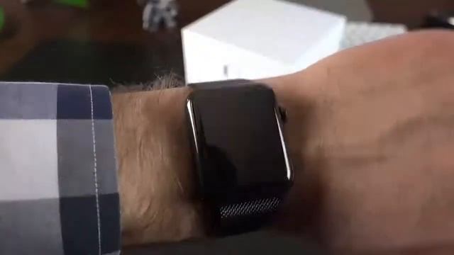 Milanese Loop For Apple Watch Black & Silver смотреть онлайн