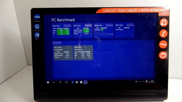 Lenovo Yoga TAB2 8.0 with Windows 10 - PC Benchmark смотреть онлайн