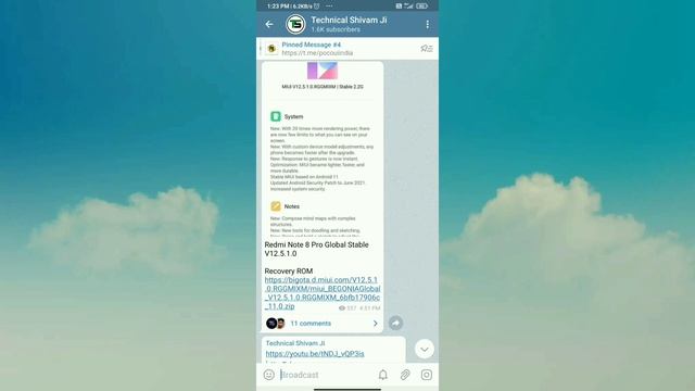 Redmi Note 8 Pro MIUI 12.5 & Android 11 New Update India | Redmi Note 8 Pro New Update смотреть онлайн