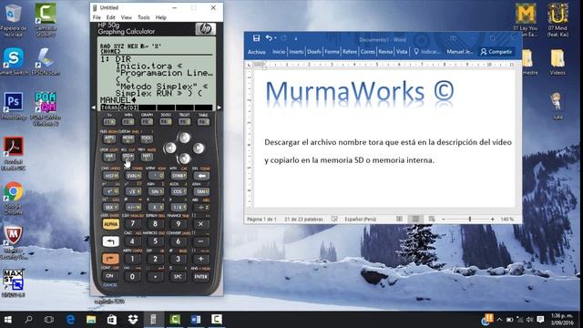 HP50g - Investigación Operativa - TORA смотреть онлайн