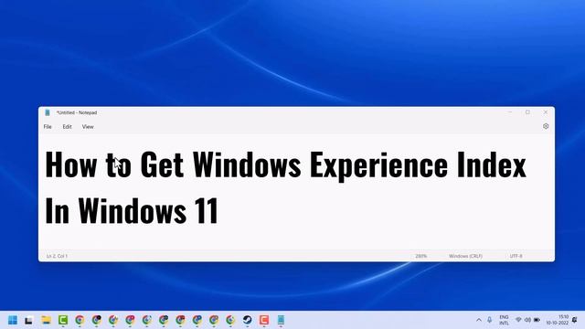 How to Get Windows Experience Index In Windows 11 смотреть онлайн