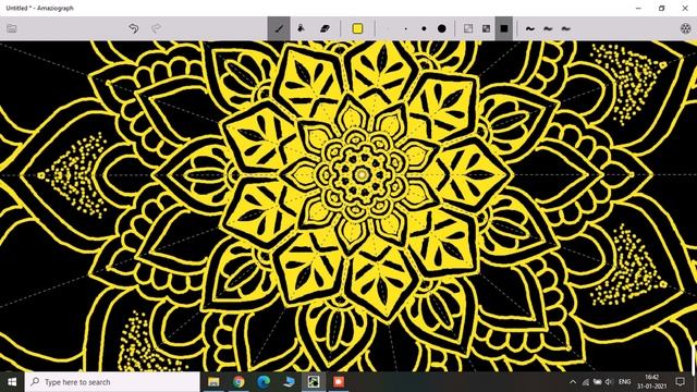 How to make Digital Mandala on Windows 10 using Amaziograph. смотреть онлайн