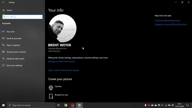 How To See If You Are Using A Microsoft Or Local Account In Windows 10 смотреть онлайн