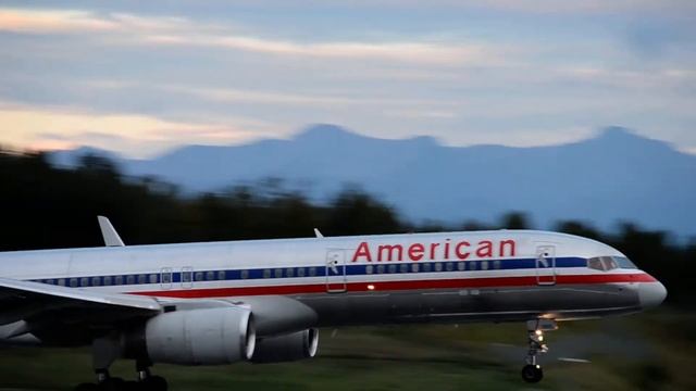 American Airlines Boeing 757-200 Lands @ Anchorage Int'l (PANC) смотреть онлайн