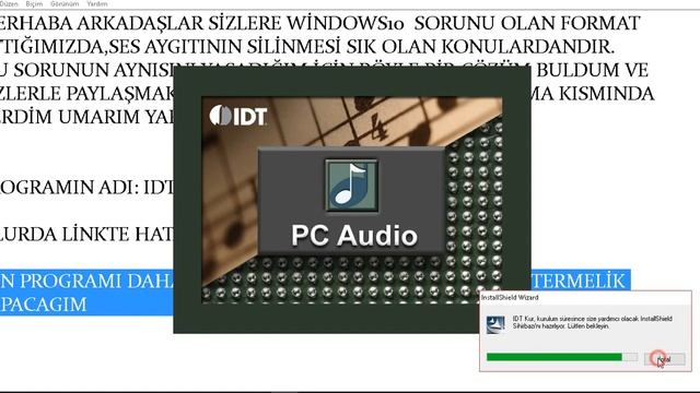 Windows10 Ses Aygıtı Sorunu Kesi Çözüm Denendi смотреть онлайн