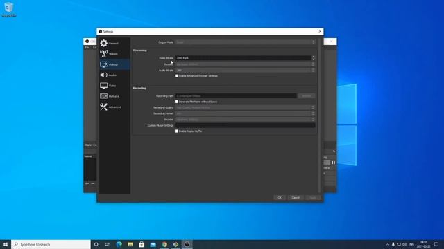 OBS Studio - Getting started, Windows 10, part 3, trying with recording settings смотреть онлайн