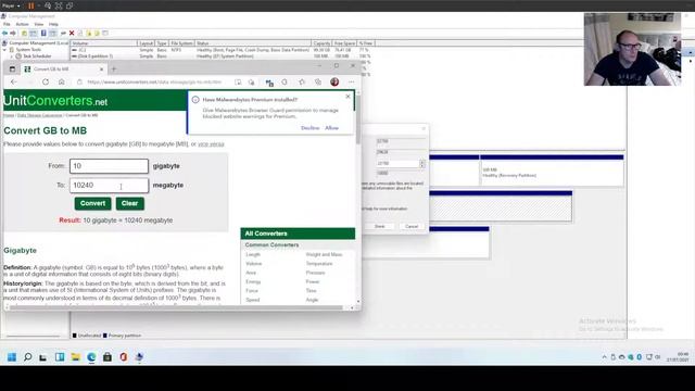 Using Windows Disk Management смотреть онлайн