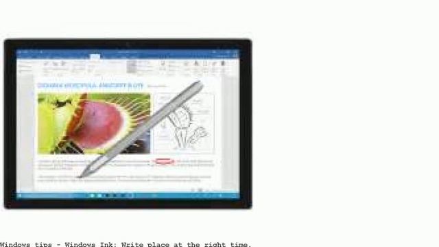 Windows Ink: Write place at the right time. смотреть онлайн