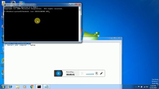 windows 7 test mode смотреть онлайн
