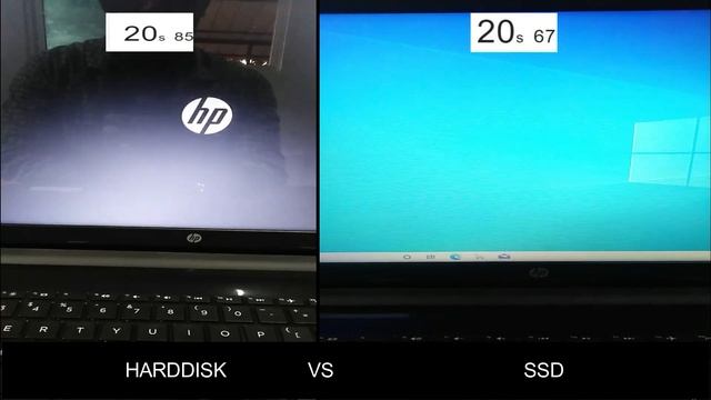 SSD vs Hard Disk Windows Boot Time speed Test смотреть онлайн