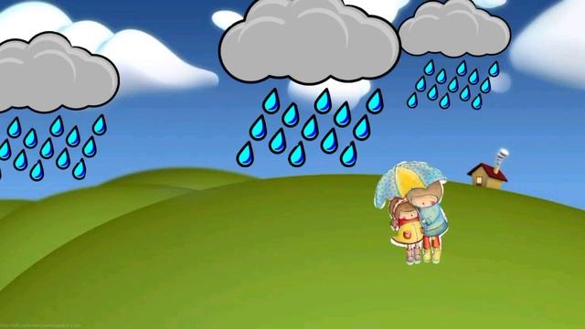 Rain Rain Go Away /Nursery song (video clip art). смотреть онлайн