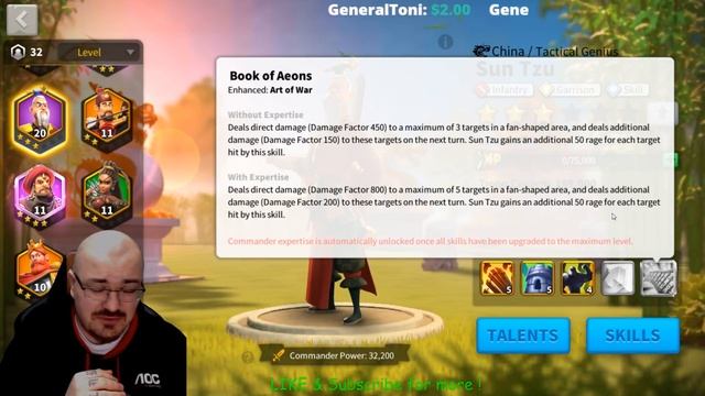 Mehmed II Commander spotlight - tips and advice's - Rise of Kingdoms смотреть онлайн