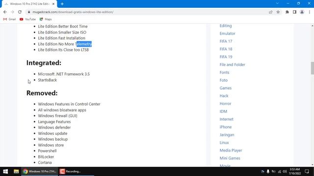Windows 10 Lite Review смотреть онлайн