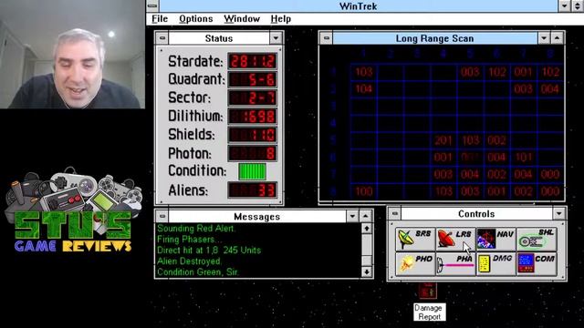 Wintrek (Windows, 1992) - Star Trek Game Let's Play! смотреть онлайн