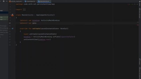 Persistent Timer Android Studio #Kotlin Tutorial Background Stopwatch