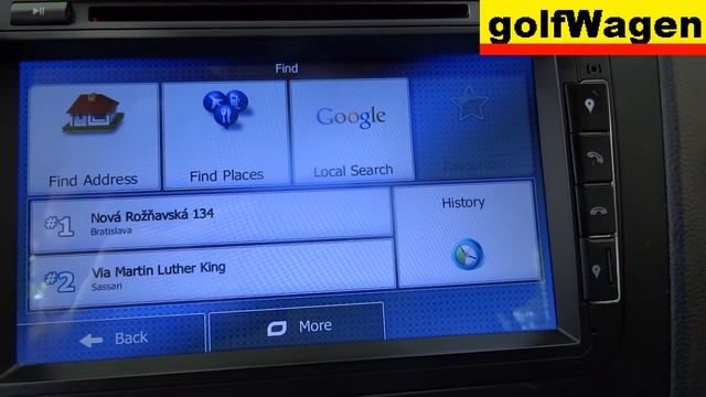 VW 2DIN radio navigation about preview /make BACKUP/ IGO navi смотреть онлайн