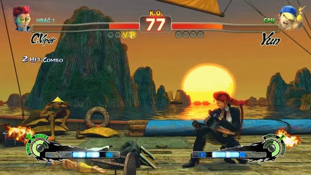 Crimson Viper vs Yun, Ultra Street Fighter 4, usf4, Ultra Street Fighter IV, Capcom, PC gameplay, смотреть онлайн