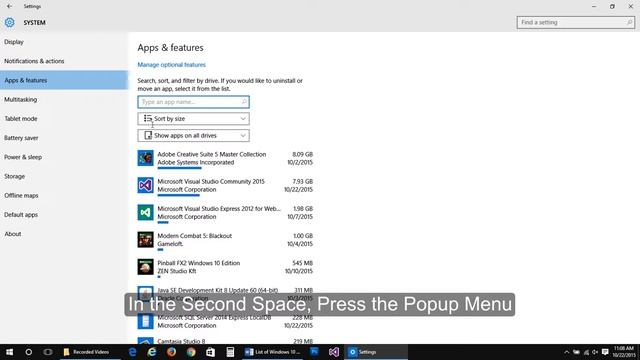 How to Search Sort and Filter Apps by Drive in Windows 10 смотреть онлайн
