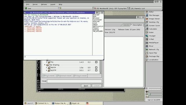 QNX Neutrino v2.1 - PhIRC - IRC client смотреть онлайн