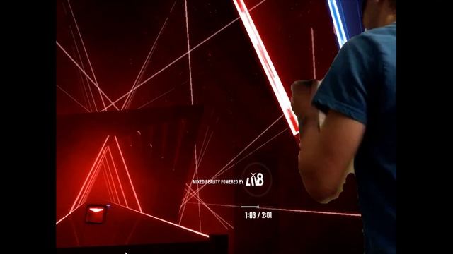 [Experiment][Beat Saber] Mixed Reality using iPhone "TrueDepth" camera and without green screen смотреть онлайн