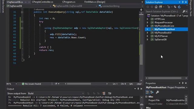 PhoneNoteBook Basic HTTP Protocol Host With Windows Form Client UI 1 81 смотреть онлайн