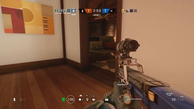 Through the window, through the wall - Rainbow Six Siege gameplay смотреть онлайн