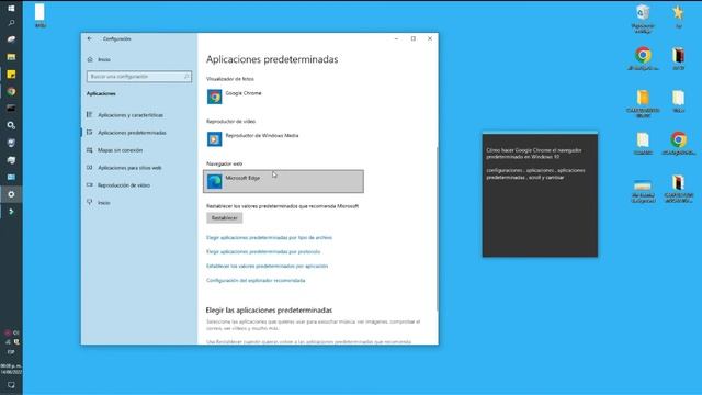 Cómo hacer el navegador predeterminado de Google Chrome en Windows 10 смотреть онлайн