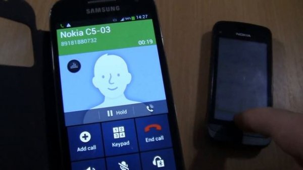 Over the Horizon Incoming call & Outgoing call at the Same Time Samsung S4 Mini Lte+Nokia C5-03