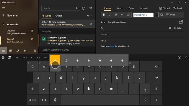 Hands on with new Touch Keyboard in Windows 10 Build 20206 смотреть онлайн