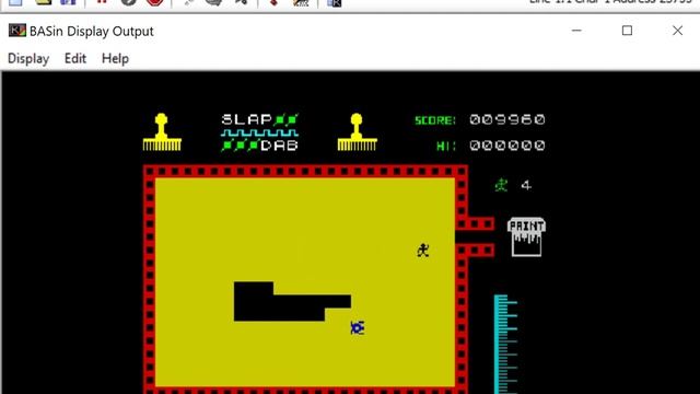 Slap Dab - ZX Spectrum - BASin 15.8 emulator смотреть онлайн