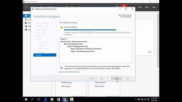 Install Hyper-V Role ON Windows Server 2016 смотреть онлайн